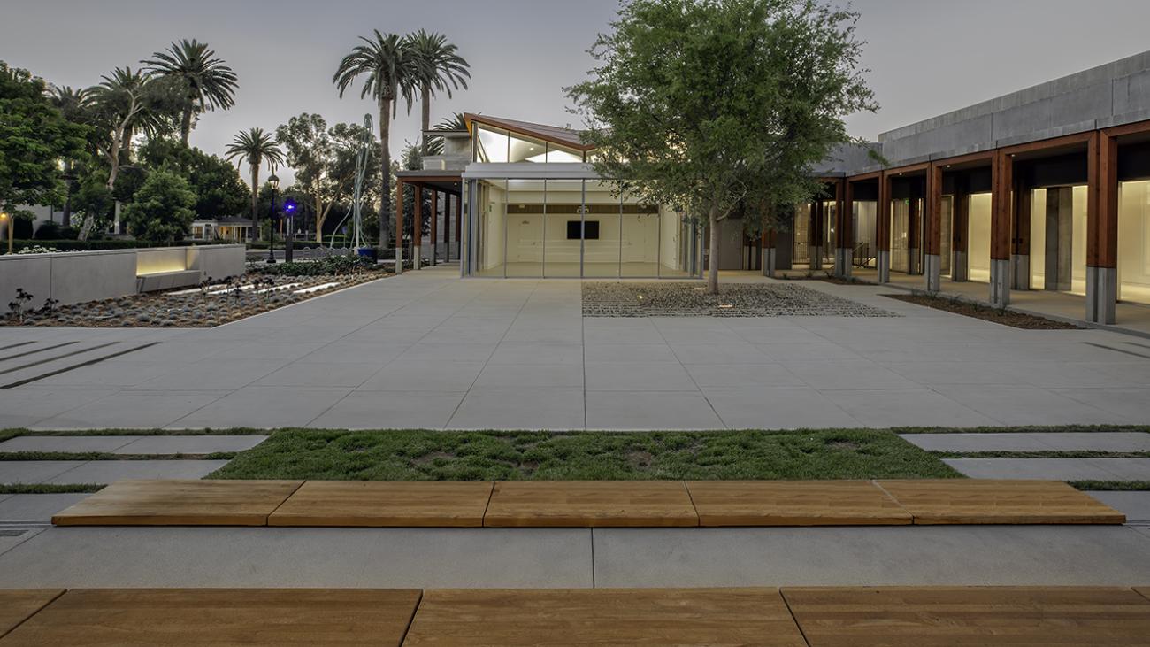 Benton Museum of Art Courtyard