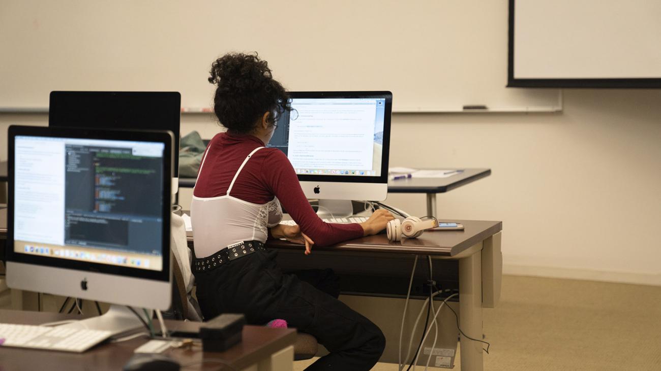 Students in the Computer Science Lab