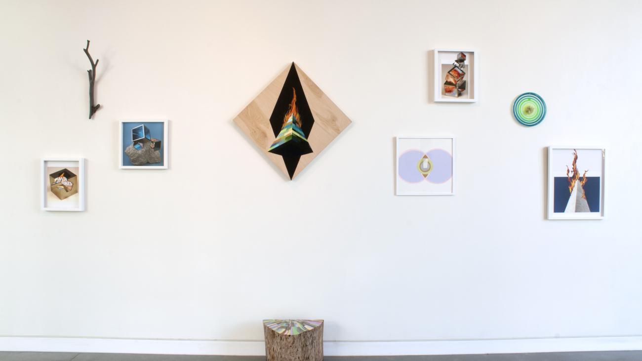 Installation view, south wall