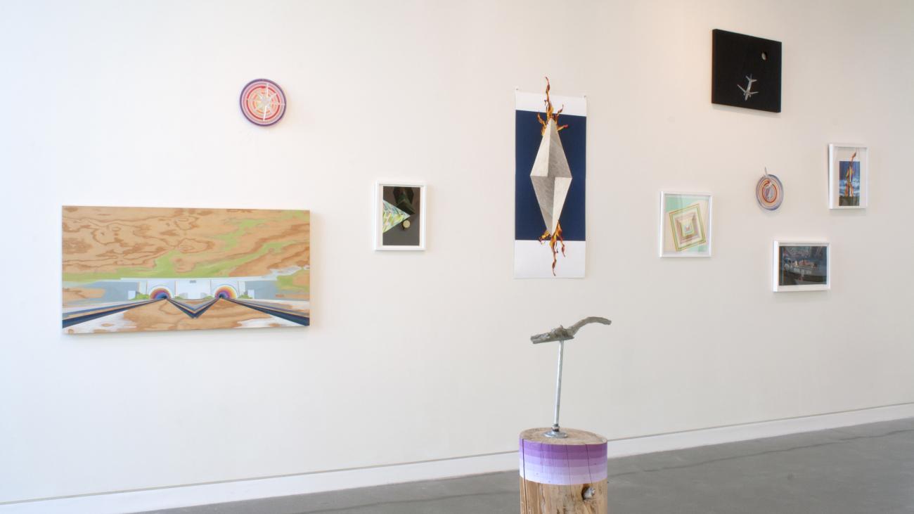 Installation view, north wall