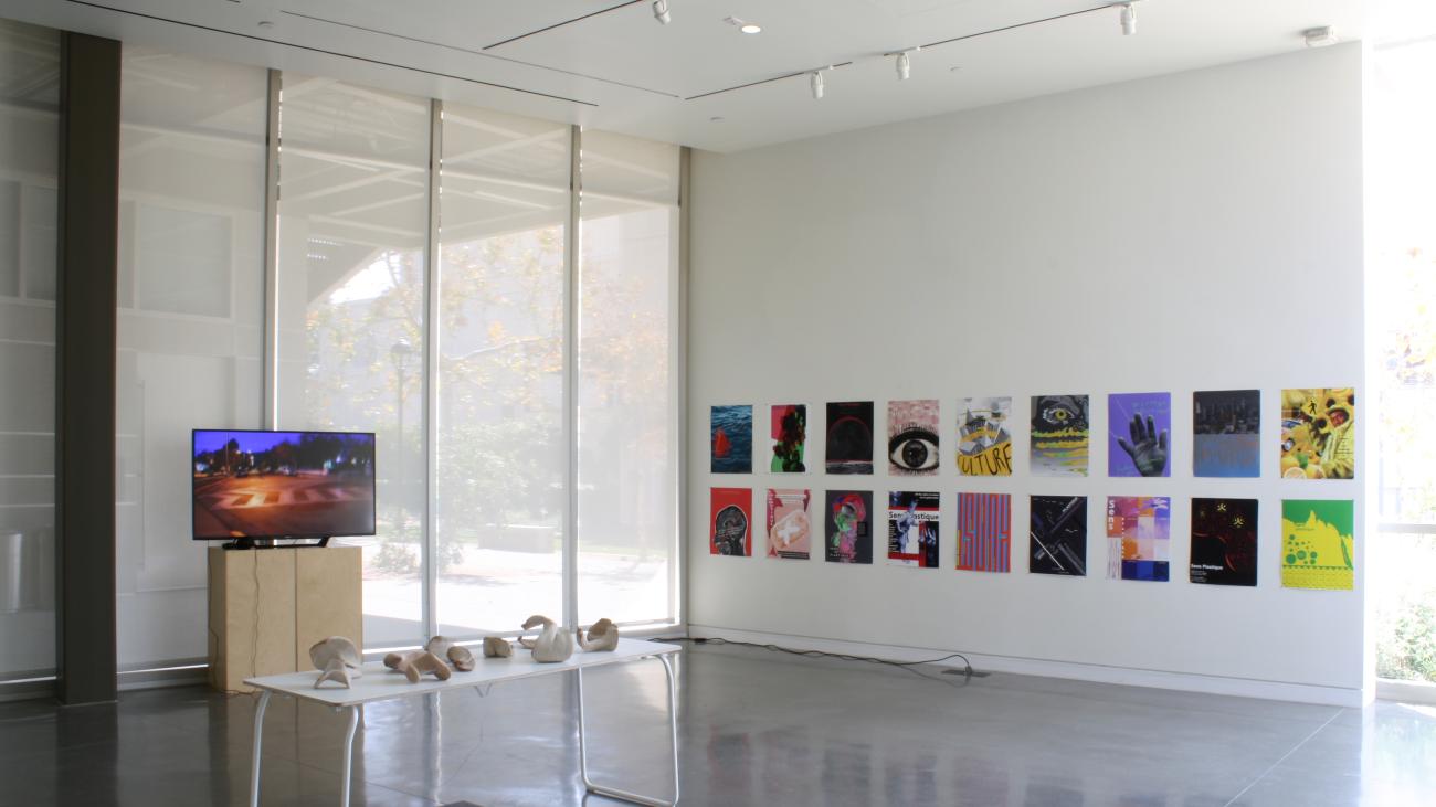 Installation view south wall