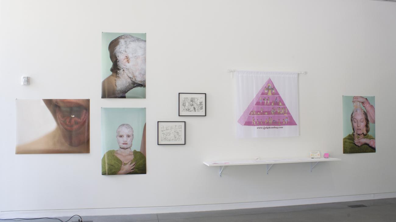 Installation view of Kim Ye show