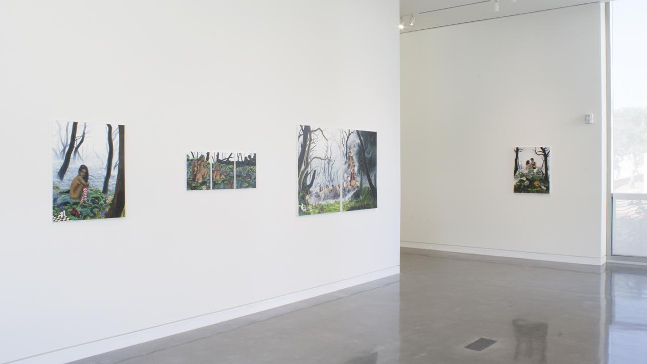 Installation view of Loren Holland show