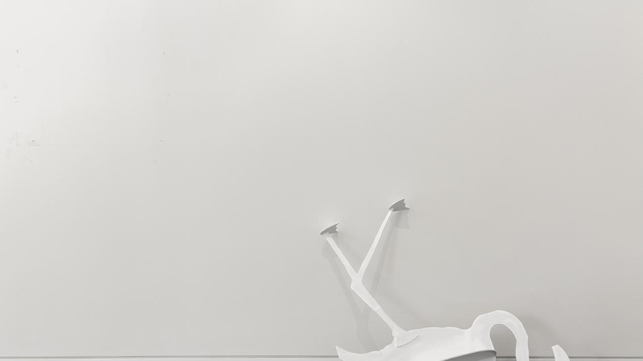 Roylance Bird ’16. “Flamingos” (2015), foamcore cutouts