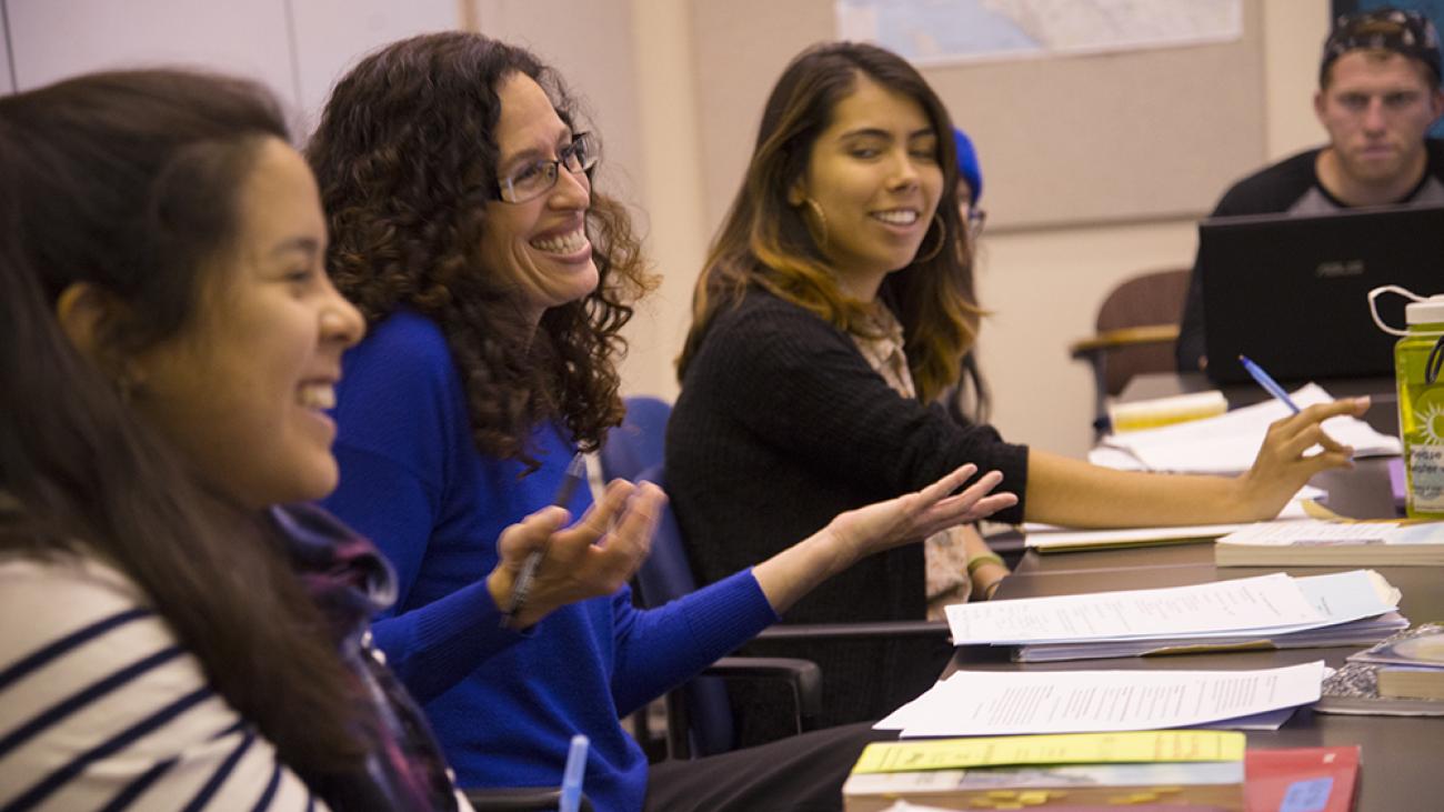 In class with Professor Gilda Ochoa