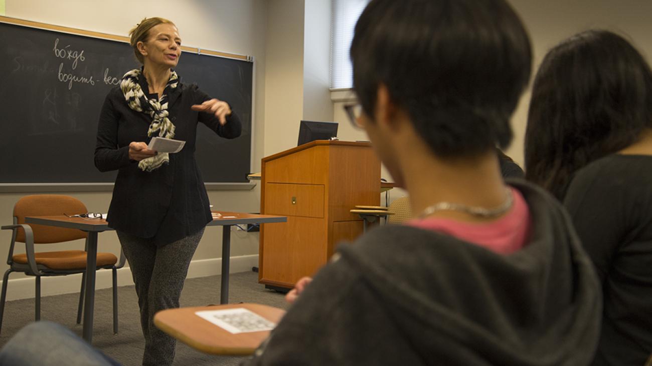 In class with Professor Larissa Rudova