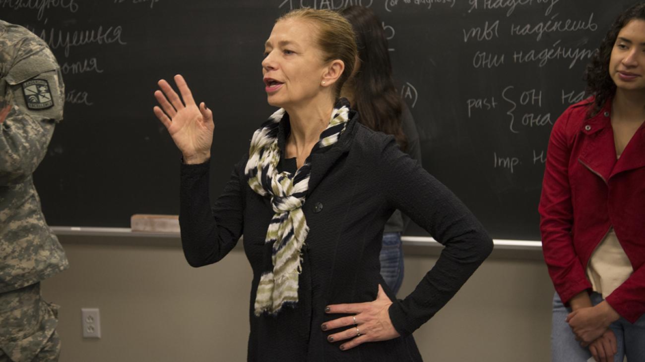 In class with Professor Larissa Rudova