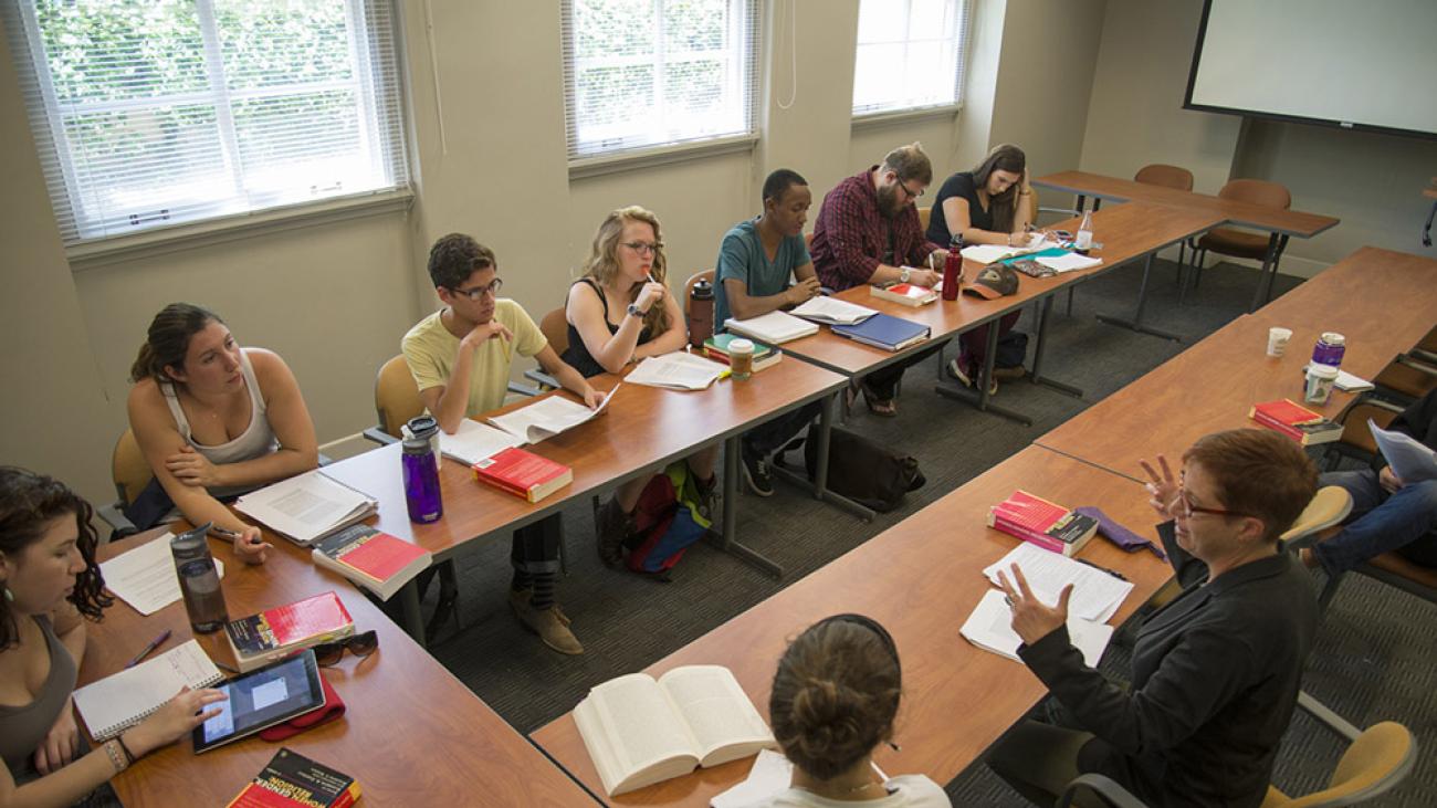 In class with Professor Erin Runions