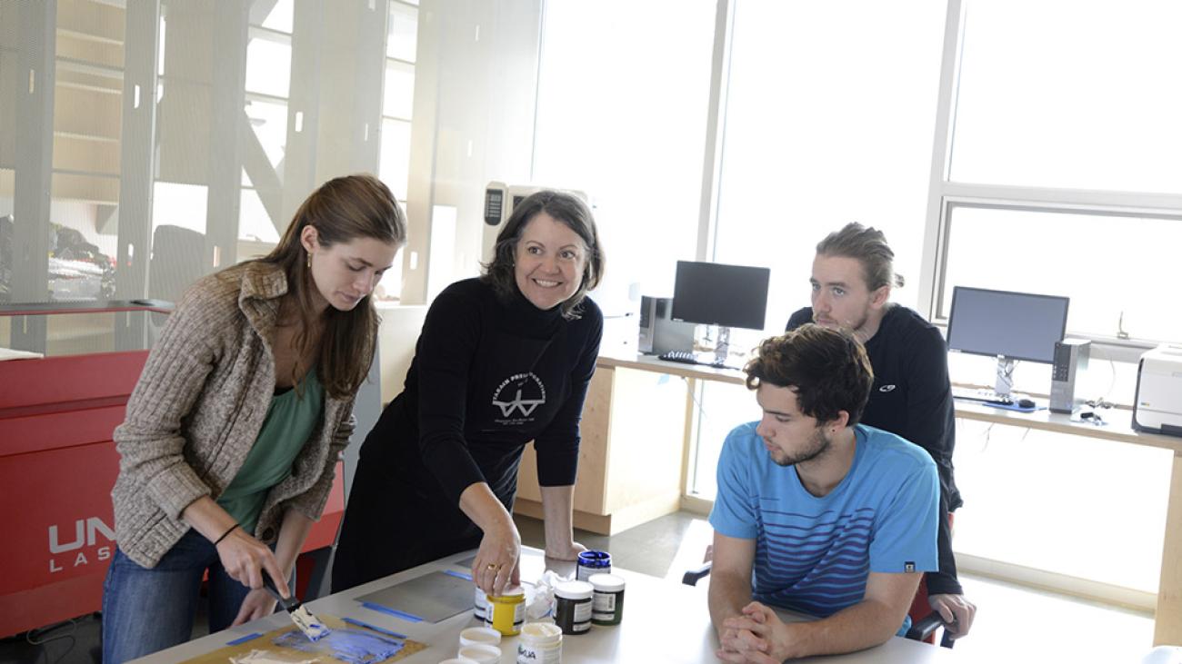 Printmaking with Professor Mercedes Teixido