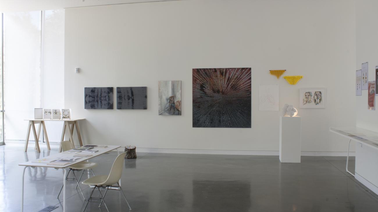 West wall installation view