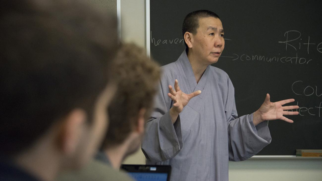 In class with Professor Zhiru Ng