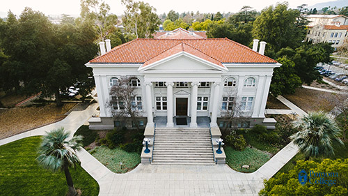 aerial close-up of carnegie building